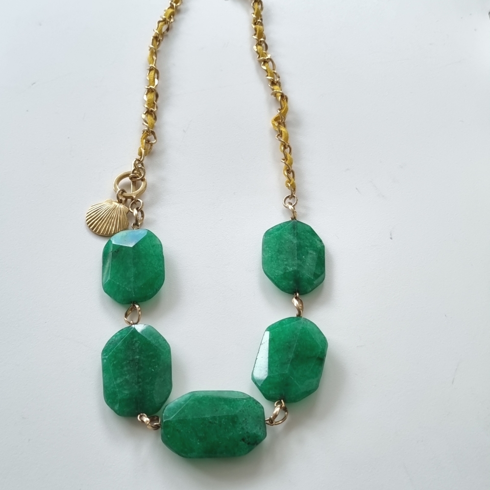 Green Gem Necklace by Banana Republic